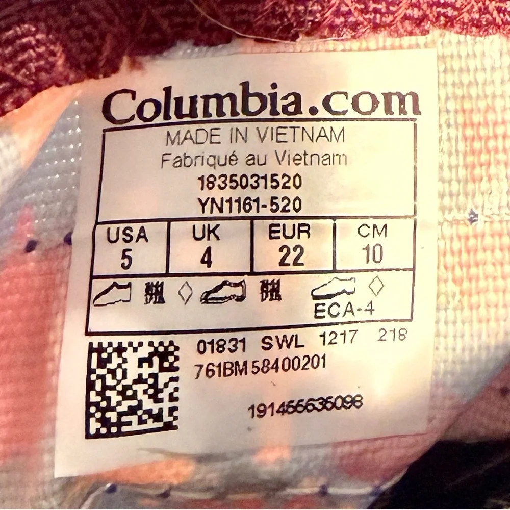 New Columbia Boots Girls 5 Little Kids Powderbug Plus II Waterproof Insulated